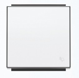 Клавиша ABB Sky белый для 1-клавишных выключателей /переключ /кнопок символ &quot;ЗВОНОК&quot; 2CLA850400A1101 8504 BL