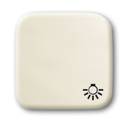 Клавиша ABB Busch-Duro 2000 SI слоновая кость для 1-клавишного выключателя/переключателя/кнопки с символом &quot;СВЕТ&quot; 2CKA001731A0272 2520 LI-212