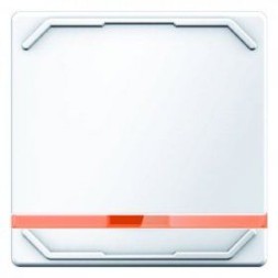 Клавиша Berker Q.1 полярная белизна с эффектом бархата, выключателя с линзой и насечкой для губного стержня 16616049