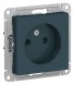 Розетка Schneider Electric Atlasdesign Изумруд без заземления, 16А, механизм ATN000841
