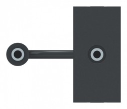 Розетка Minijack Schneider Electric Unica Modular Антрацит 1 Модуль NU343354