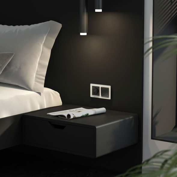 Клавиша для выключателя перекрестного (Hammar черный) Werkel W1219008