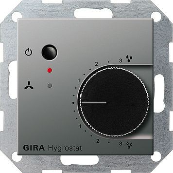 Электронный гигростат Gira E22 Сталь 226520