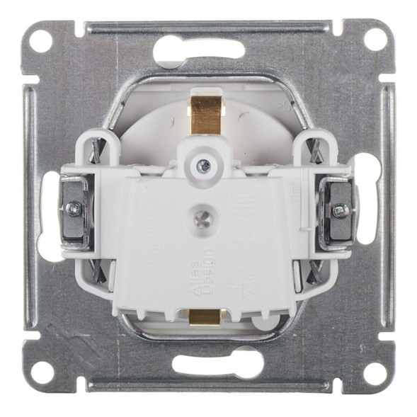 РОЗЕТКА с заз.со шт.с крышк, 16А, IP44, механизм, быстрозажим. клем., БЕЛЫЙ Schneider Electric Art Gallery GAL440146S