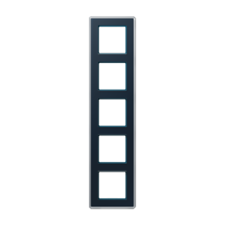 Рамка Jung A VIVA стекло Синий 5 постов Jung AV585GLMNB