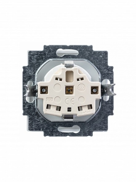 Розетка ABB белый бархат SCHUKO 16А 250В 2CKA002011A6208 20 EUC-884-500