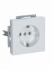 Розетка ABB белый бархат SCHUKO 16А 250В 2CKA002011A6208 20 EUC-884-500