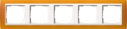 Рамка Gira Event Янтарный / Белый 5 постов 0215332