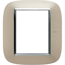 Рамка Bticino Axolute Овал Светлый титан 3+3 модуля HB4826TC