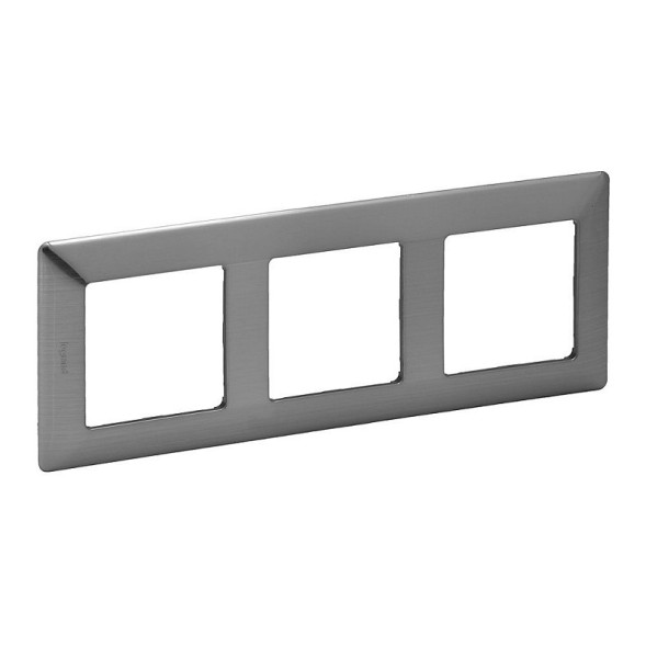 Рамка Legrand Valena Life Сталь 3-постовая 754153