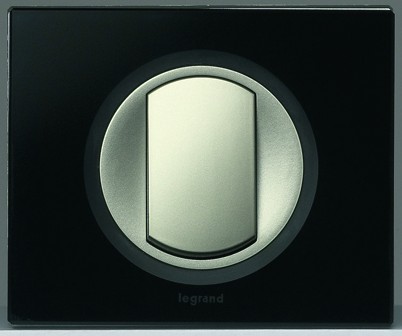 Рамка Legrand Celiane Стекло Черное 1 пост 069301