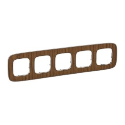 Рамка Legrand Valena Allure Орех 5 постов 754465