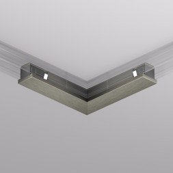 TR5723-DN Электрический коннектор для трека SHINE BASE 90° потолок-потолок, темный никель, алюминий