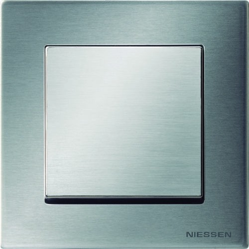 Рамка ABB Sky Нержавеющая сталь 1 пост 2CLA857100A1401 8571 AI