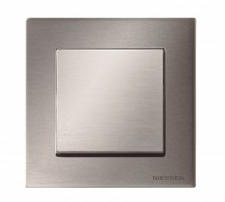 Рамка ABB Sky Нержавеющая сталь 1 пост 2CLA857100A1401 8571 AI