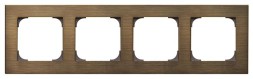 Рамка ABB Sky античная латунь 4 поста 2CLA857400A1201 8574 OE