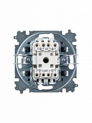 Переключатель ABB Levit кофе макиато / белый перекрёстный одноклавишный 2CHH590745A6018 3559H-A07445 18W