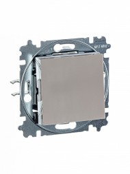 Переключатель ABB Levit кофе макиато / белый перекрёстный одноклавишный 2CHH590745A6018 3559H-A07445 18W