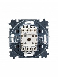 Выключатель ABB Levit белый / дымчатый чёрный кнопочный одноклавишный 2CHH599145A6062 3559H-A91445 62W