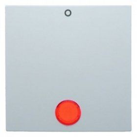 Клавиша Berker S.1 полярная белизна, матовый с красной линзой и надписью &quot;0&quot; 16241909