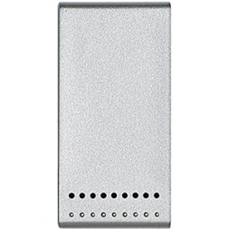 Клавиша для кнопок Bticino Living Light Алюминий 1 модуль с возможностью подсветки NT4915