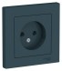 Розетка Schneider Electric Atlasdesign Изумруд без заземления, 16А, в сборе ATN000840