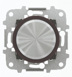 Светорегулятор поворотный ABB Skymoon Стекло чёрное для люминесцентных ламп кольцо 2CLA866090A1501 8660.9 CN