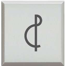 Сменные клавиши Bticino Axolute Белый с символами для кнопок с подсветкой HD-4038LA/Музыка H4920BLG