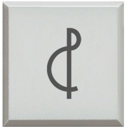 Сменные клавиши Bticino Axolute Белый с символами для кнопок с подсветкой HD-4038LA/Музыка H4920BLG