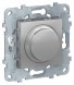Светорегулятор LED Schneider Electric Unica Studio Алюминий поворотно-нажимной, универсальный 5-200Вт NU551430