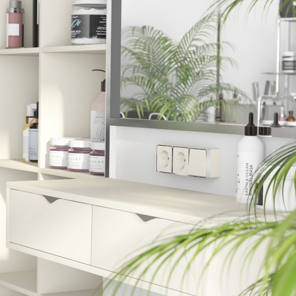 Выключатель одноклавишный Gallant слоновая кость Werkel W5010003