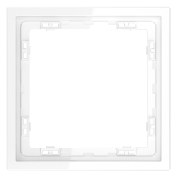 Рамка пластиковая VOLTUM S70 на 1 пост, (белый глянцевый)