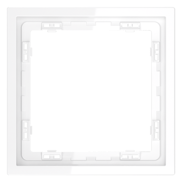 Рамка пластиковая VOLTUM S70 на 1 пост, (белый глянцевый)