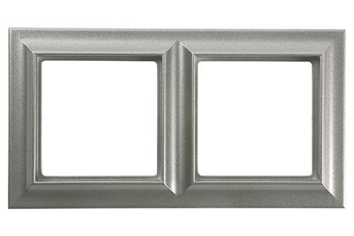 Рамка Jung ECO Profi Standart Алюминий 2 поста EPS482AL