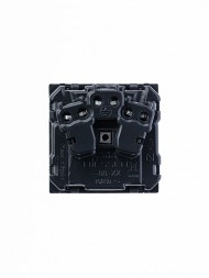 Розетка ABB Zenit антрацит SCHUKO с заземлением с крышкой со шторками 16А / 250В 2CLA228810N1801 N2288.1 AN