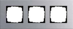 Рамка Gira Esprit Алюминий 3 поста 021317