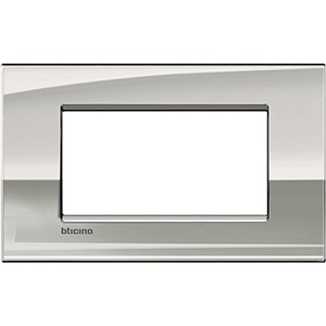 Рамка Bticino LivingLight Air Палладий 4 модуля LNC4804PL
