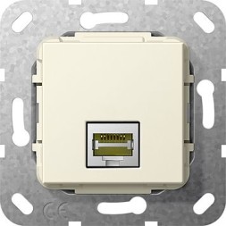 Разъем MJ RJ45 Gira Кремовый Cat 6A 10 GB 569501