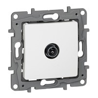 Розетка TV Legrand Etika белый «звезда» - 2 дБ - 0-2400 мГц 672251