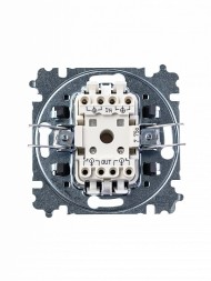 Переключатель ABB Levit антрацит / дымчатый чёрный перекрёстный одноклавишный 2CHH590745A6063 3559H-A07445 63W