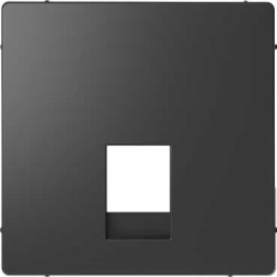 Центральная накладка Merten D-Life антрацит для розетки 2-ной RJ11/RJ12 MTN4215-6034