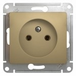 Розетка без заземления, 16А, механизм Schneider Electric Glossa Титан GSL000441