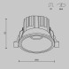Встраиваемый светильник Technical DL058-7W2.7K-B