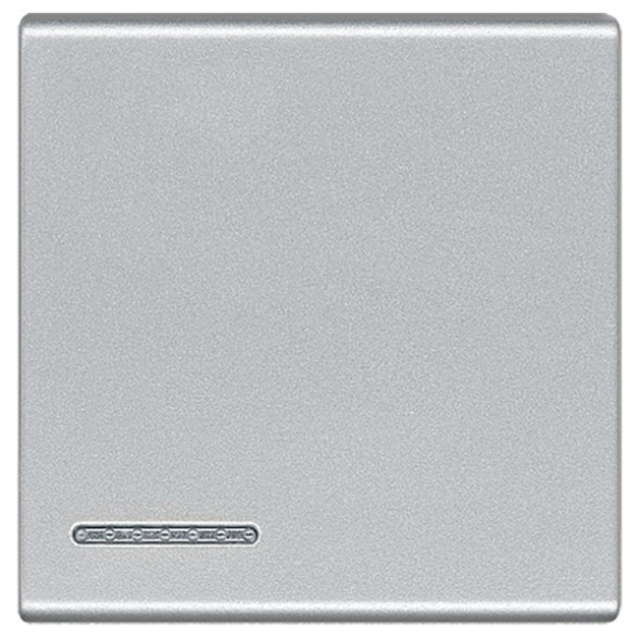 Клавиша Bticino Living Light Алюминий для кнопок 2 модуля с возможностью подсветки (for MyHOME) NT4915/2M