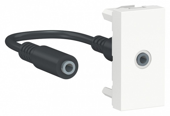 Розетка Minijack Schneider Electric Unica Modular Белый 1 Модуль NU343318