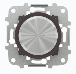 Механизм электронного поворотного светорегулятора ABB Skymoon для LED 2-100 Вт кольцо Стекло чёрное 2CLA866020A1501 8660.2 CN