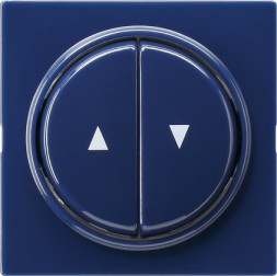 Двойная клавиша для жалюзи Gira S-color Синий со стрелками 029446