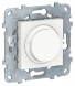 Светорегулятор LED Schneider Electric Unica Studio Белый поворотно-нажимной, универсальный 5-200Вт NU551418