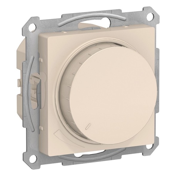 Светорегулятор (диммер) Schneider Electric Atlasdesign Бежевый поворотно-нажимной, 630Вт, механизм ATN000236
