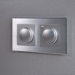 Терморегулятор электромеханический для теплого пола серебряный W1151106